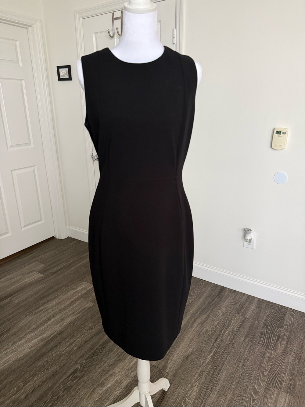 Calvin Klein Black Sleeveless Sheath Dress